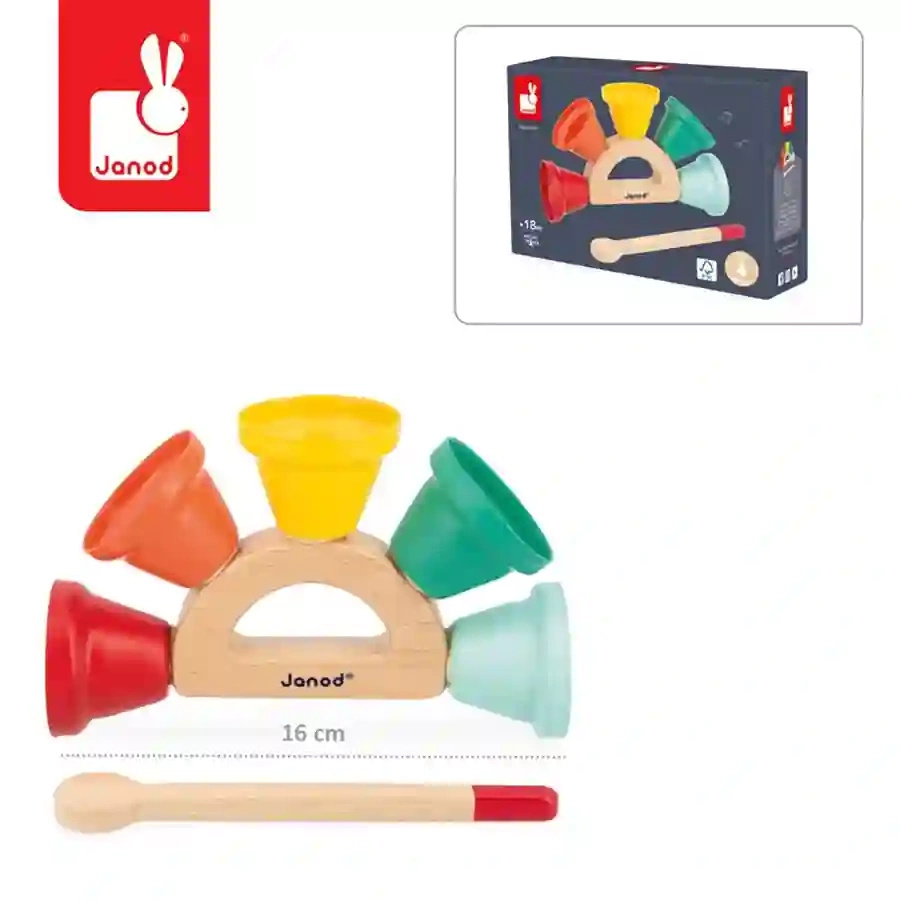 Dzwoneczki janczary Gioia Janod edukacyjny instrument muzyczny