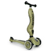 Zestaw: Scoot and Ride HK1 2w1 jeździk i hulajnoga dla dzieci 1-5 lat, kolor: Olive + ochraniacze XXS, kolor: Black
