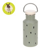 Bidon ze stali nierdzewnej 500 ml Happy Prints oliwkowy, Lassig