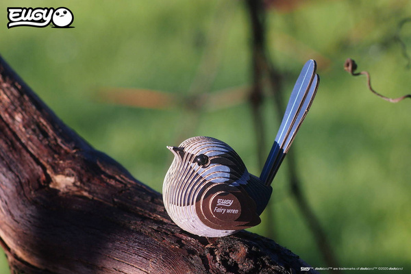 Układanka Puzzle 3D Strzyżyk Ptaszek - zestaw kreatywny dla dzieci 6 lat+, Eugy