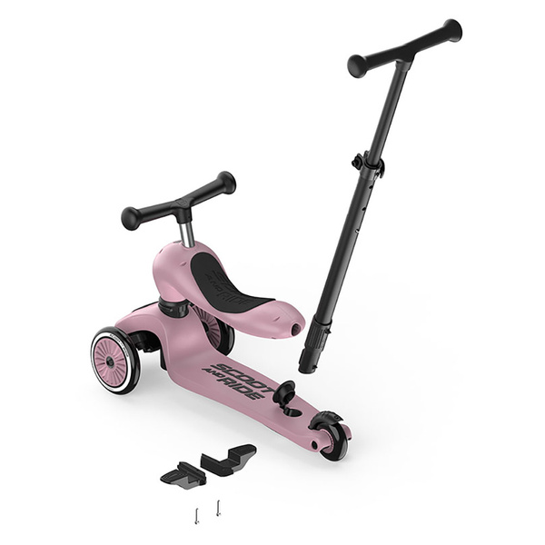 Scoot and Ride HK1 Push and Go 2w1 jeździk i hulajnoga dla dzieci 1-5 lat, kolor: Wildberry