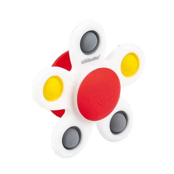 Zabawki sensoryczne - Zakręcony kwiatek Pop It, kontrast, 3 m+, GiliGums