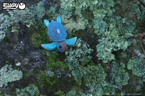 Układanka 3D Żółwik - puzzle przestrzenne zabawka kreatywna dla dzieci 6 lat+, Eugy