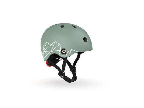 Scoot and Ride Kask dla dzieci 1-5 lat rozm. XXS-S, kolor: Green Lines