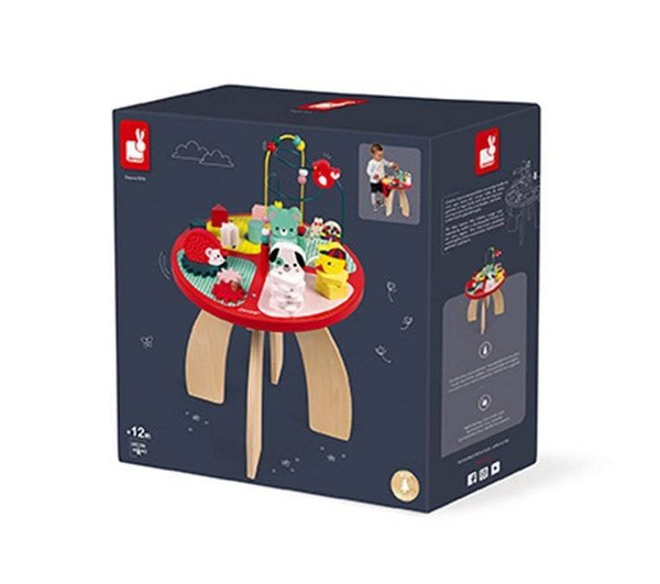 Stolik edukacyjny duży drewniany Baby Forest, Janod