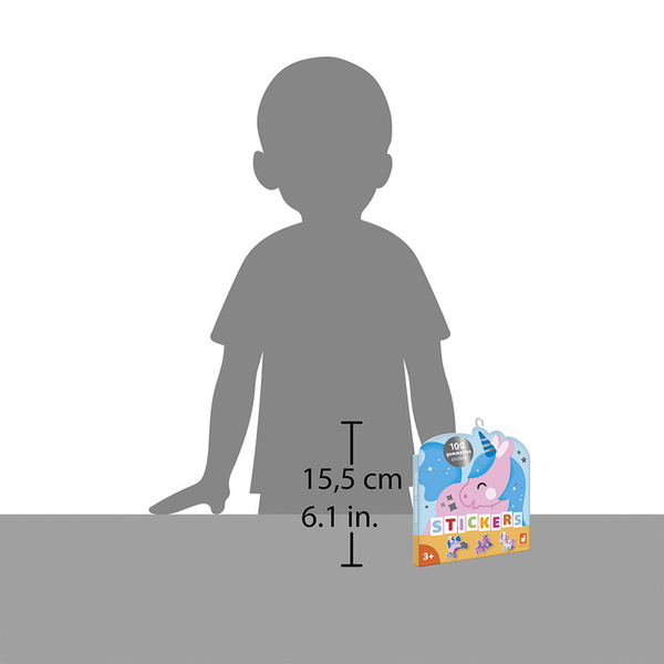 Zestaw kreatywny - książeczka z naklejkami Jednorożce, dla dzieci, 3+, Janod