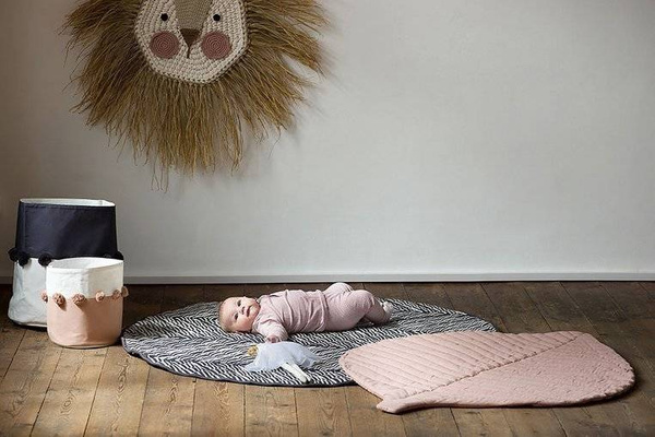 Mata do zabawy z bawełny organicznej dwustronna nieprzemakalna Nappy Free Playmat Anchor, Toddlekind