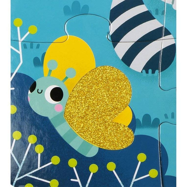 Puzzle sensoryczne 20 elementów Leśne zwierzęta, Janod