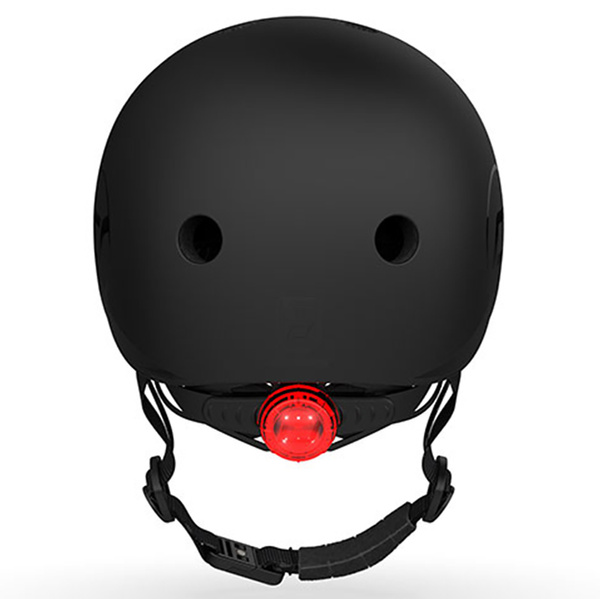 Zestaw: Scoot and Ride Kask dla dzieci 3+ rozm. S-M, kolor: Black (czarny) + ochraniacze rozm. S