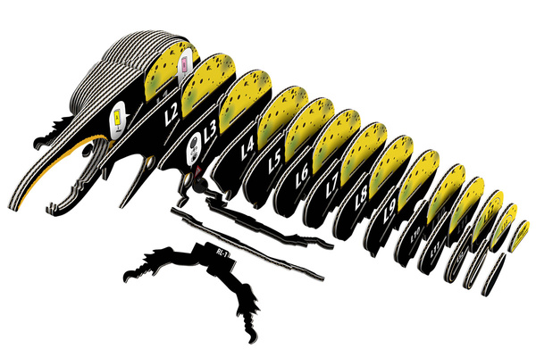 Puzzle 3D Układanka Chrząszcz Herkules - zestaw kreatywny dla dzieci 6 lat+, Eugy