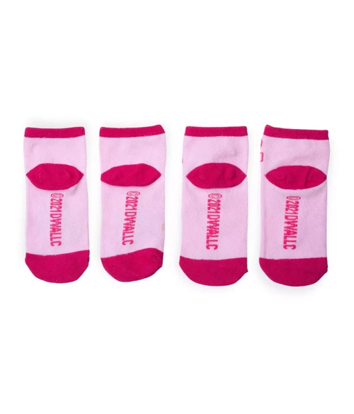 Sinsay Skarpetki dziewczęce, różowe, z motywem bajki Trolle, 2-pak