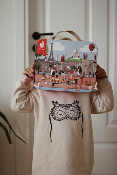 Puzzle w walizce Paryż 200 elementów 7+, Janod