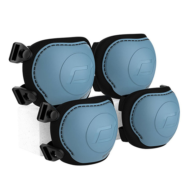 Zestaw: Scoot and Ride Kask dla dzieci 3+ rozm. S-M, kolor: Steel + ochraniacze rozm. S