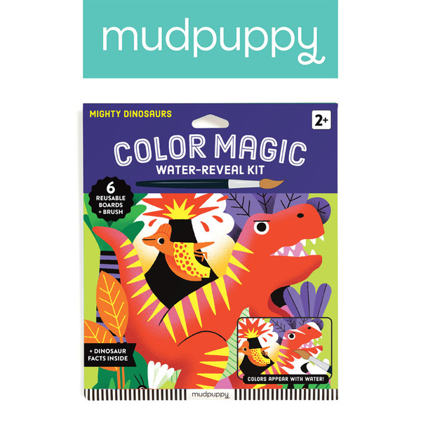 Kolorowanka wodna wielorazowa Potężne dinozaury, dla dzieci, 2+, Mudpuppy