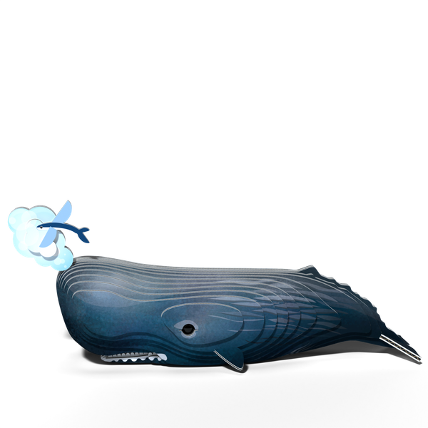 Puzzle 3D Układanka Wieloryb Kaszalot - zestaw kreatywny dla dzieci, 6 lat+, Eugy