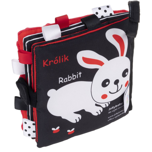 Książeczka sensoryczne Farma Sensory, 10 stron, dla dzieci 0 m+, Jolly Baby