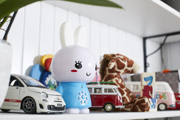 Zabawki interaktywne / edukacyjne - Króliczek Honey Bunny - niebieski, 0 m+, Alilo