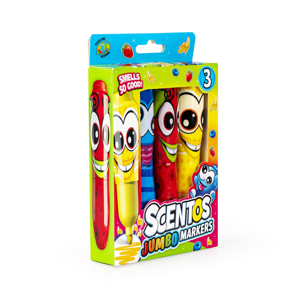 Pachnące Markery - Śmieszne Minki, zestaw 3 szt., 3 lata+, Scentos