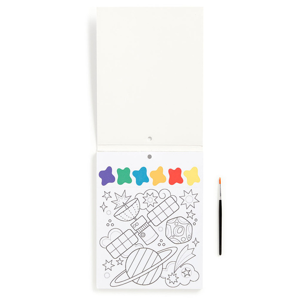 Książeczka do malowania kolorowanka akwarelowa Kosmos, 5 lat+, Mudpuppy