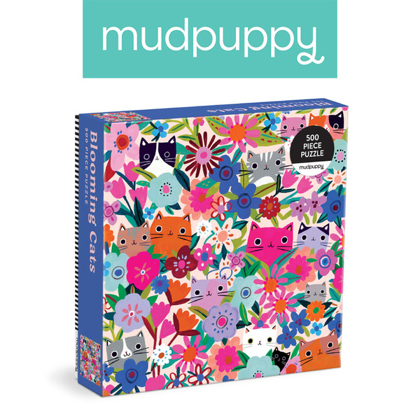 Puzzle rodzinne Kwitnące kotki 500 elementów, dla dzieci, 8 lat+, Mudpuppy