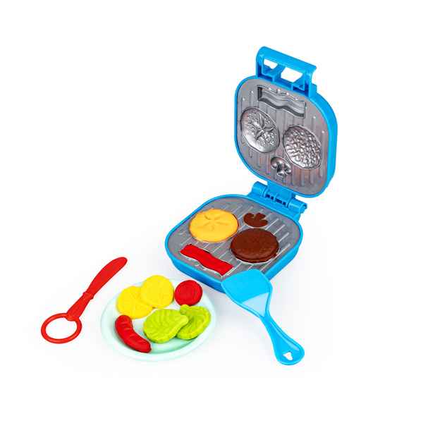 Ciastolina Burger Grill - zestaw 12 szt., dla dzieci, 3 lata+, Scentos