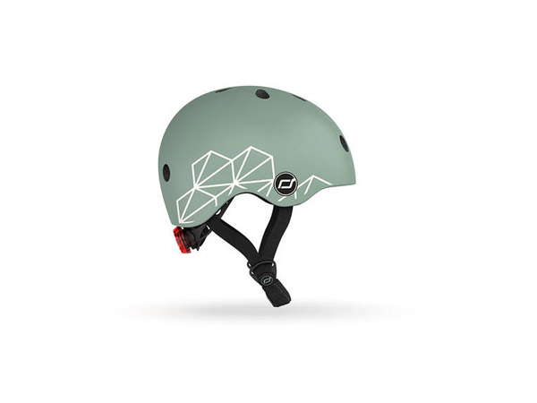 Scoot and Ride Kask dla dzieci 1-5 lat rozm. XXS-S, kolor: Green Lines