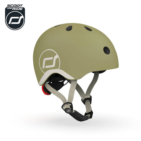 Scoot and Ride Kask dla dzieci 1-5 lat rozm. XXS-S, kolor: Olive