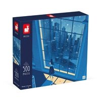 Puzzle artystyczne Nocny widok w błękicie 500 elementów 8+ Made in Poland, Janod