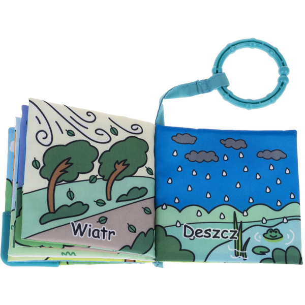 Książeczki Gryzaki 4W1 - zabawki edukacyjne dla dzieci 0 m+, Jolly Baby