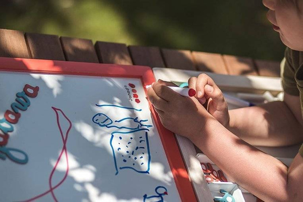 Tablica z magnesami w walizce 4 w 1, Janod