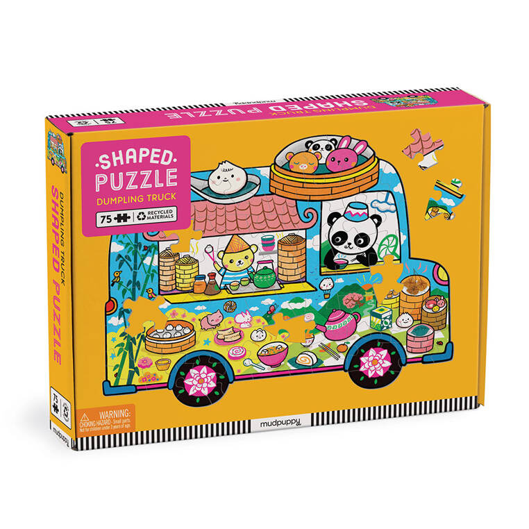 Puzzle konturowe Food Truck Mudpuppy – puzzle dla dzieci 5+