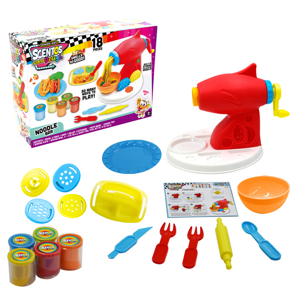 Zestaw Maszynka do Makaronu - ciastolina dla dzieci, 3 lata+, Scentos