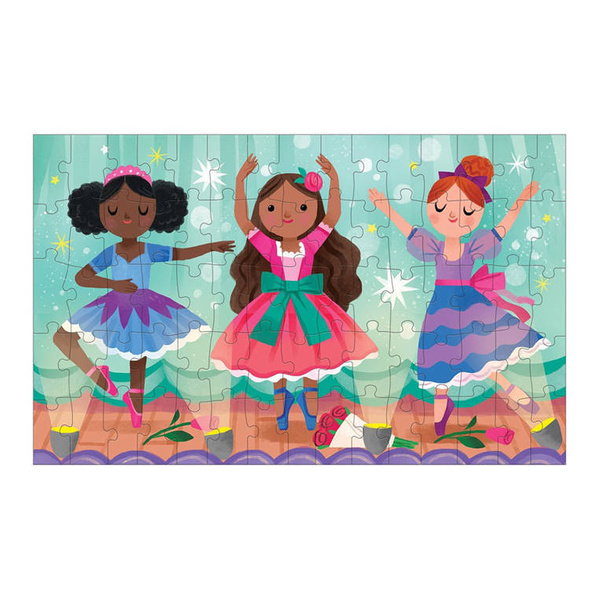 Puzzle soczewkowe z ruchomym obrazkiem Baletnice 75 elementów 5+, Mudpuppy