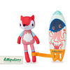 LILLIPUTIENS Magiczna przytulanka do kąpieli surfer Lisiczka Alice 12 m+