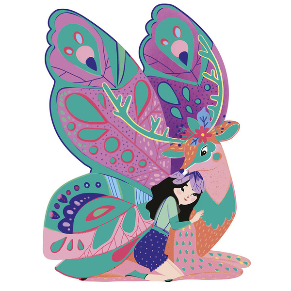 Zestaw kreatywny 11 dekoracji Wróżki Magic Fairies, dla dzieci, 5 lat+, Janod