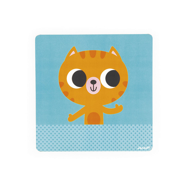 Magnetyczna układanka Plan dnia Kot, drewniana, dla dzieci, 2 lata+, Janod