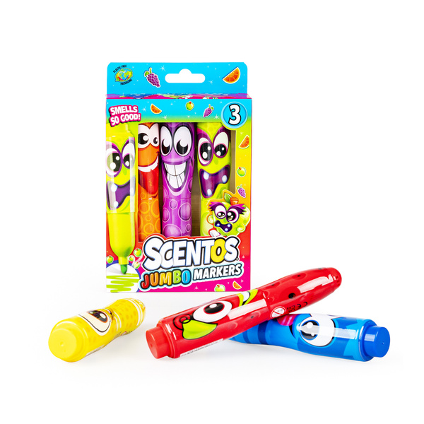 Pachnące Markery - Śmieszne Minki, zestaw 3 szt., 3 lata+, Scentos
