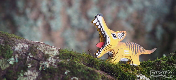 Układanka Puzzle 3D Tygrys tasmański - zestaw kreatywny dla dzieci 6+, Eugy