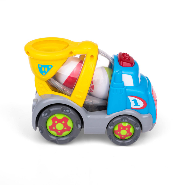 Piłeczkowy Benio betoniarka - śpiewający pojazd dla dzieci 12m+, Dumel
