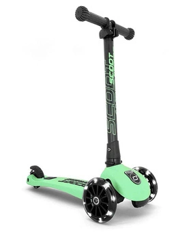 Scoot and Ride Highwaykick 3 LED Hulajnoga składana ze świecącymi kółkami 3+, kolor: Kiwi