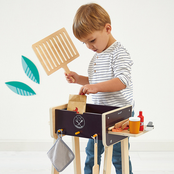 Grill drewniany z akcesoriami 3+, Janod