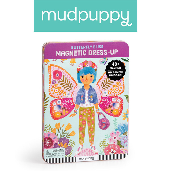 Tablica magnetyczna - Magnetyczne postacie Radosne motyle, 4+, Mudpuppy