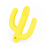 Silikonowy gryzak na ząbkowanie Kaktus żółty dla dzieci  3 m+, Giligums