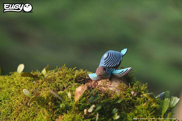 Układanka 3D Żółwik - puzzle przestrzenne zabawka kreatywna dla dzieci 6 lat+, Eugy