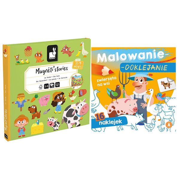 Układanka Magnetyczna Farma Magneti'stories dla dzieci 3+, Janod