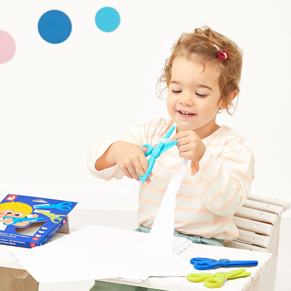 Zestaw kreatywny - Pierwsze nożyczki do wycinania wzorów 3szt., 3+, Janod