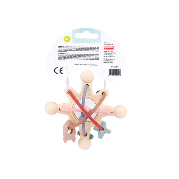 Grzechotka, Gryzak na Ząbkowanie, 3m +, Giligums