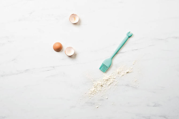 Silikonowy pędzelek Mały kucharz, Nosorożec Marius, 4+, Lilliputiens