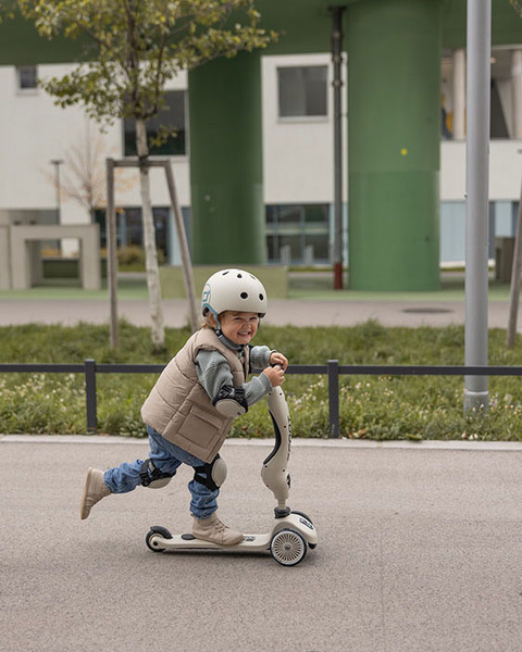 Scoot and Ride Ochraniacze dla dzieci, na rolki, wrotki, hulajnogę, rozm. S, kolor: Ash