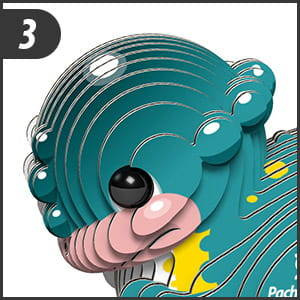 Układanka Puzzle 3D Pachycefalozaur - zestaw kreatywny dla dzieci 6 lat+, Eugy